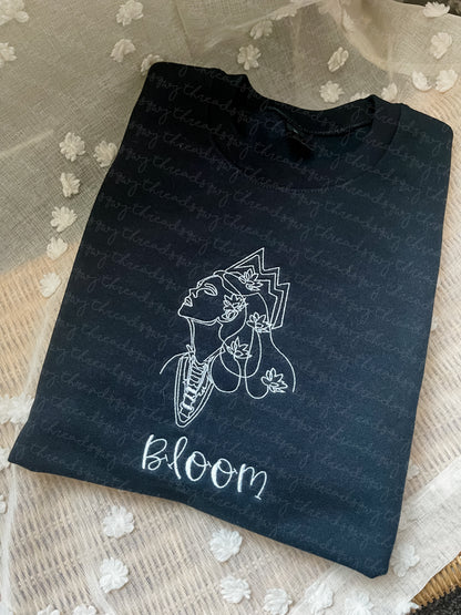 "Bloom" Line Art Crewneck (PRE-ORDER)