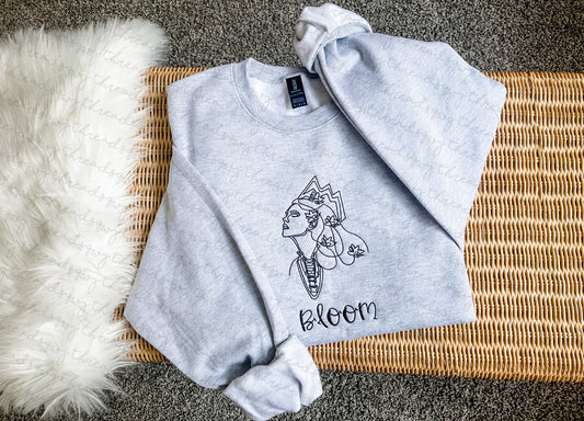 "Bloom" Line Art Crewneck (PRE-ORDER)