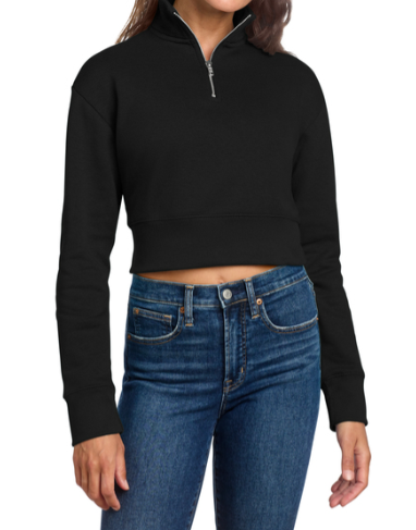 Cropped Side Bow Heart Lis Loos Applique CUSTOMIZATION Sweater (PRE-ORDER)